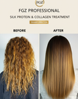NANOPLASTY STRAIGHTENING TREATMENT (Silk Protein / Collagen / Bromelain) Hair Volume Reduction 1kg by FGZ