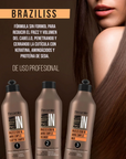 Recamier 3-Step System SalonIn Braziliss Keratin Hair Brazilian Straightening Treatment