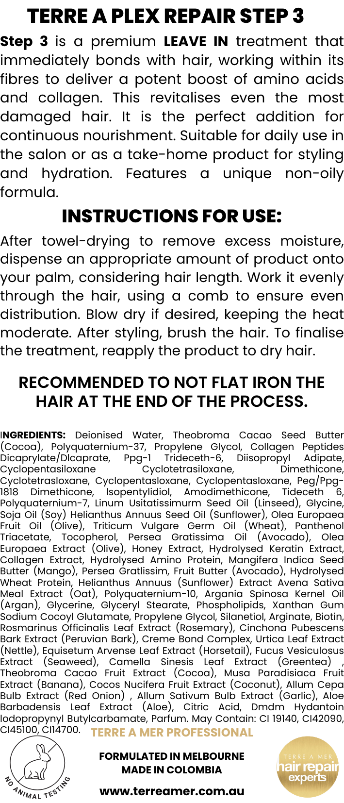Terre a Plex Repair Step 3 (240ml)
